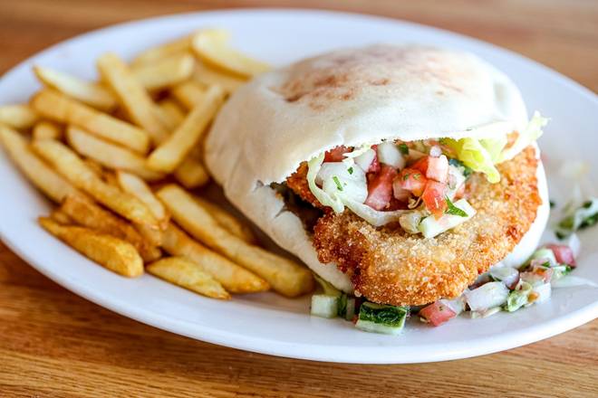 Order Schnitzel Sandwich food online from Pita Hut store, Miami Beach on bringmethat.com