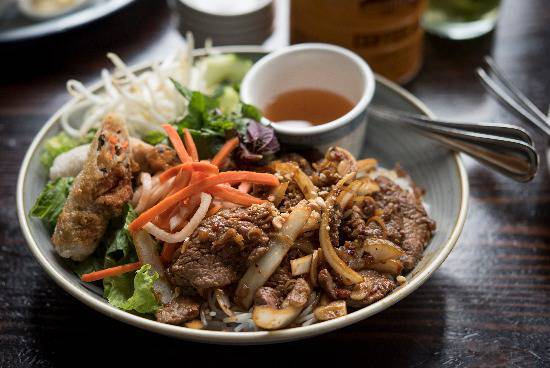 Order Lemongrass Beef Vermicelli Noodles food online from Ba Bar store, Seattle on bringmethat.com