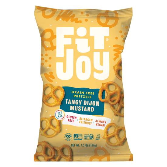 Order FitJoy Tangy Dijon Mustard Grain Free Pretzel Twists 4.5oz food online from Everyday Needs by Gopuff store, Melrose Park on bringmethat.com