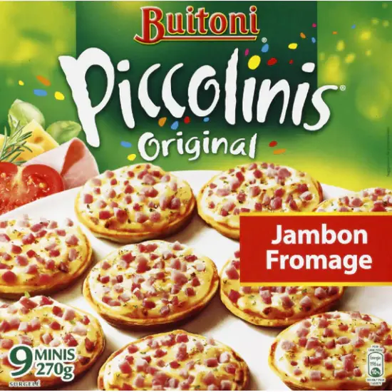 9 Piccolinis jambon fromage 250 gr