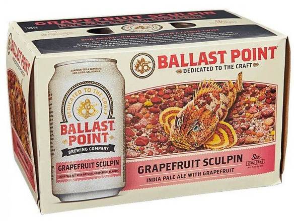 Order Ballast Point Sculpin Grapefruit 6pk cans food online from Silver Liquor Market store, Los Angeles on bringmethat.com
