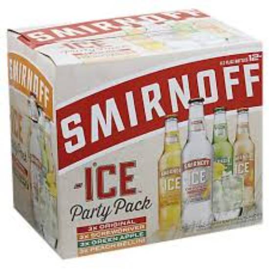 Order SMIRNOFF ICE PARTY 12PK BOTTLE food online from Duke Liquor & Jr. Market store, Los Angeles on bringmethat.com