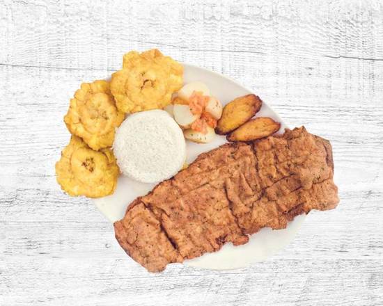 Order Lomo Empanizado food online from Noches De Colombia store, Fairview on bringmethat.com