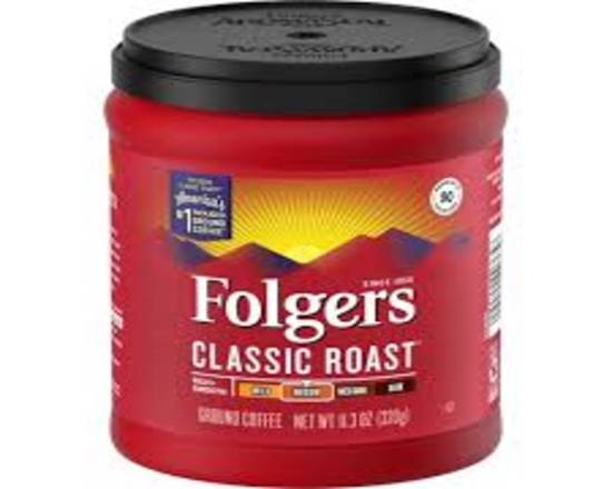 Order Folgers Classic Roast Coffee Can (11.3 oz) food online from Gilligan Retail store, Prescott on bringmethat.com