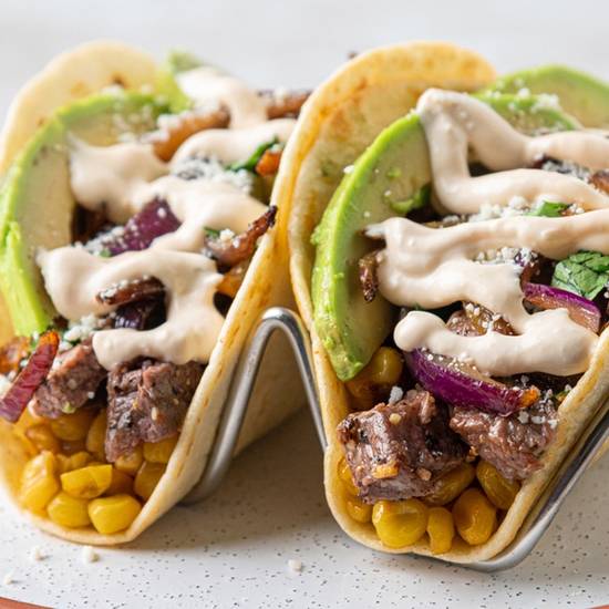 Order Grilled Steak & Avocado Taco food online from Hurricane Grill & Wings store, Winter Haven on bringmethat.com