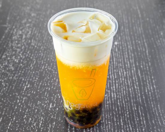 Order Mango Fruit Tea (Large 24oz) food online from Naga Tea store, Tampa on bringmethat.com