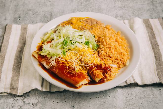 Order #3 -Two Cheese Enchiladas food online from Betos Mexican Restaurant store, Salt Lake City on bringmethat.com