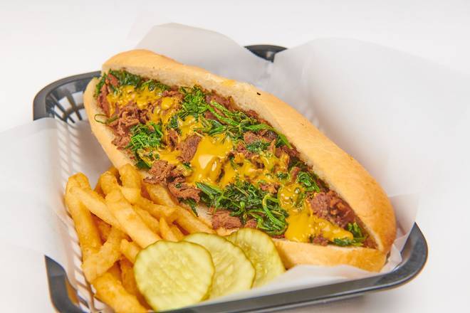 Order Spinach Cheese Steak food online from South Street Philly Cheesesteaks store, Phoenix on bringmethat.com