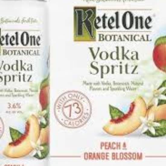Order Ketel one Vodka Spritz PEACH & ORANGE BLOSSOM  food online from The Village Store store, San Diego on bringmethat.com