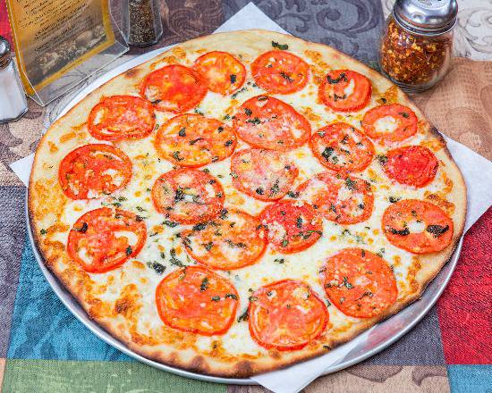 Order White Margherita Pizza food online from Marco Pizzeria & Restaurant store, Branford on bringmethat.com