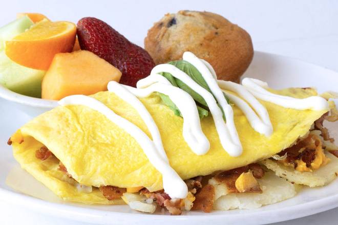 Order Californian Omelet food online from Broken Yolk Cafe store, San Marcos on bringmethat.com