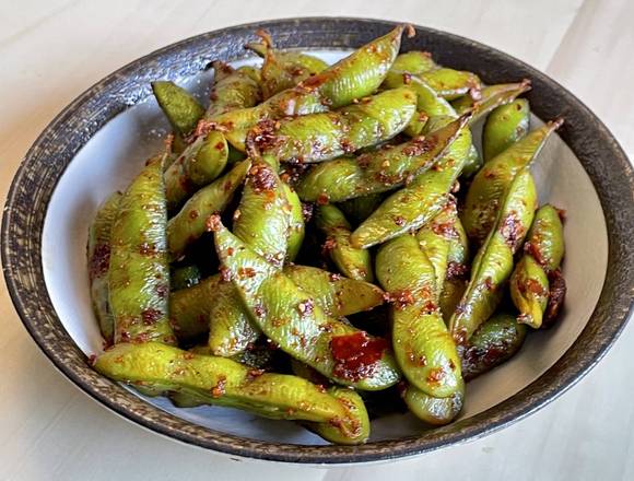 Order Edamame 毛豆 food online from Johnny Carinos Italian Restaurant store, San Antonio on bringmethat.com