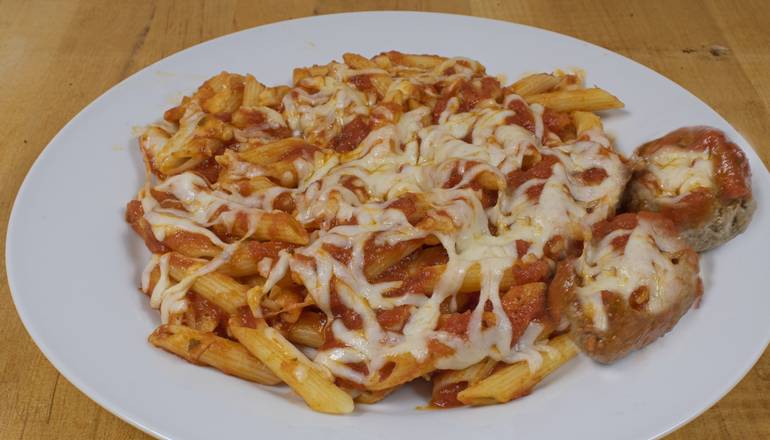Order Baked Pasta Dinner with Meatballs food online from Amato's store, Portland on bringmethat.com