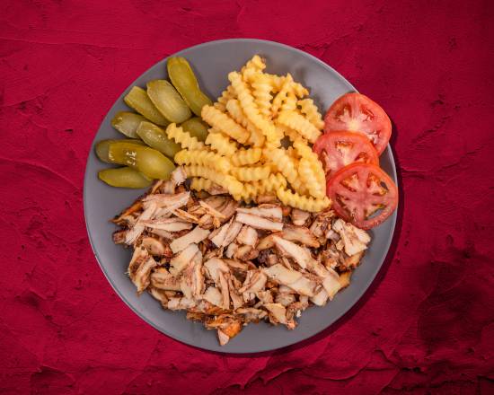 Order Chicken Shawarma Plate food online from Wraps & Apps store, Boston on bringmethat.com
