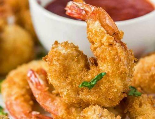 Order Fried Coconut Shrimp (8) food online from Crab Du Jour store, Wilson on bringmethat.com