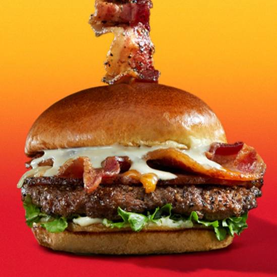 Order Extra Bacon Burger food online from Dave & Buster's store, Syracuse on bringmethat.com