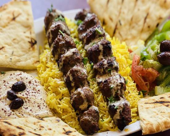 Order Kofta Kabab Plate food online from Shawarma King store, Seattle on bringmethat.com