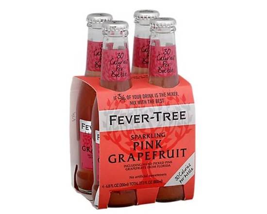 Order Fever-Tree Sparkling Pink Grapefruit (4-pack) food online from Glenrose Liquor & Mini Mart store, Glendale on bringmethat.com