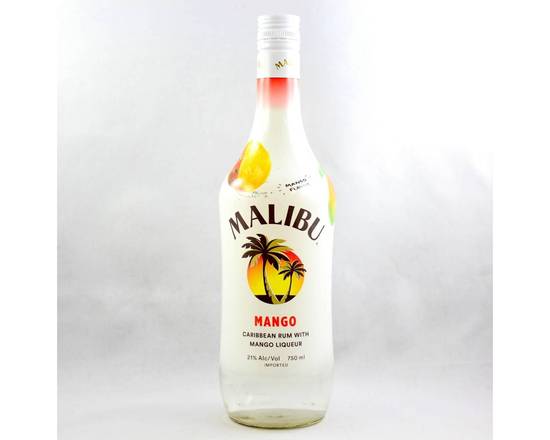 Order Malibu Mango, 750mL rum (21.0% ABV) food online from Woodbury Wine & Spirits store, ORLANDO on bringmethat.com