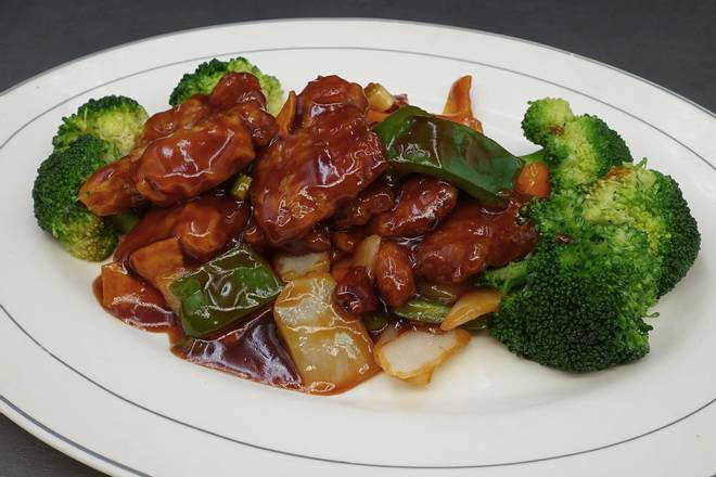 Order 240.Orange Beef 陈皮牛 food online from China Chalet store, Florham Park on bringmethat.com
