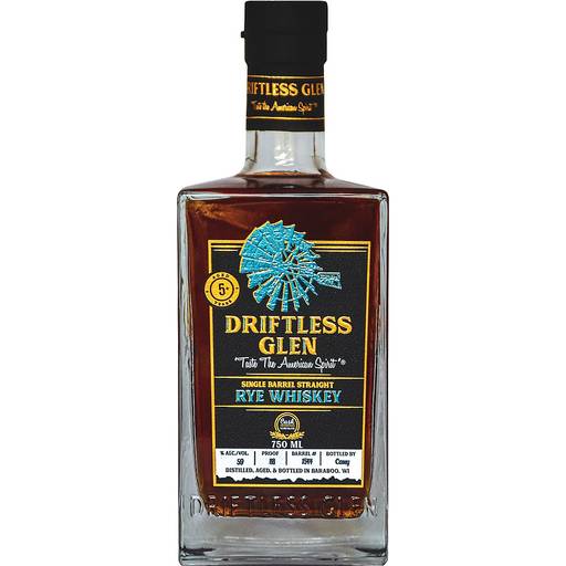 Order Driftless Glen Straight Rye BevMo! Single Barrel Select (750 ML) 131968 food online from Bevmo! store, Los Angeles on bringmethat.com
