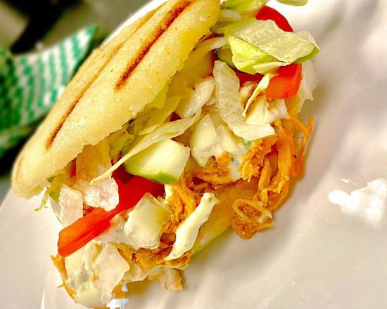 Order  Pulled chicken Arepa food online from Are Pitas store, Tampa on bringmethat.com