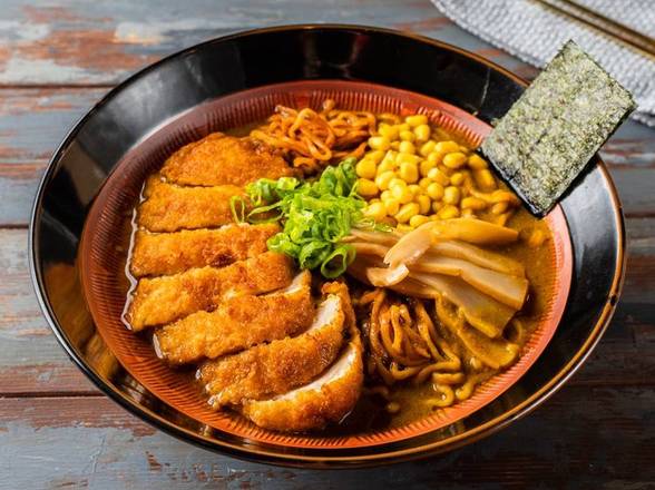 Order #11 Fried Pork Tonkatsu Curry Ramen food online from Kyuramen 九汤屋 store, Cherry Hill on bringmethat.com