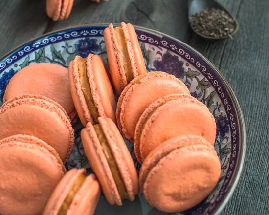 Order Thai Tea Macarons (2pcs) food online from Red basil thai kitchen store, Long Island City on bringmethat.com