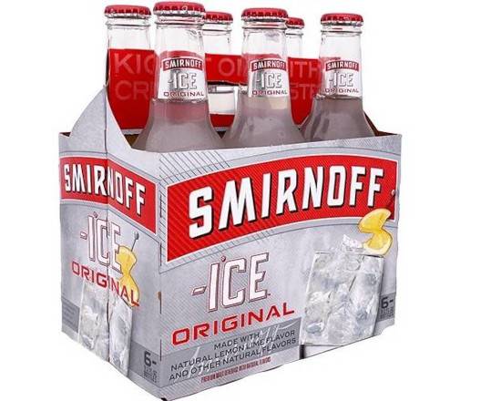 Order Smirnoff Ice Original, 6pk-12oz bottle beer (5.0% ABV) food online from Woodbury Wine & Spirits store, ORLANDO on bringmethat.com