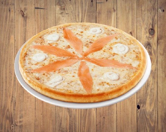 Menu pizza saumon