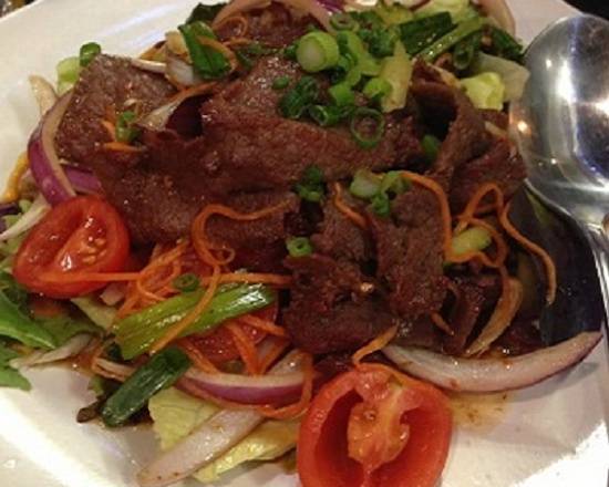 Order Beef Salad food online from Topthai Kitchen store, Lincoln on bringmethat.com