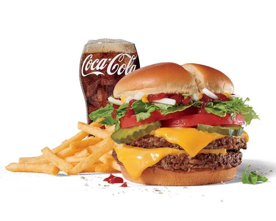 Order Large Double Jack® Combo food online from Jack In The Box store, Castaic on bringmethat.com