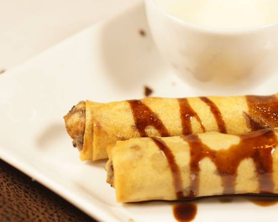Order Chocolate Spring Rolls (2 pcs) food online from Inchin Bamboo Garden store, San Ramon on bringmethat.com