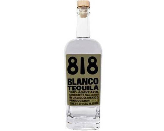 Order 818 Blanco, 750mL tequila (40% ABV) food online from Woodbury Wine & Spirits store, ORLANDO on bringmethat.com