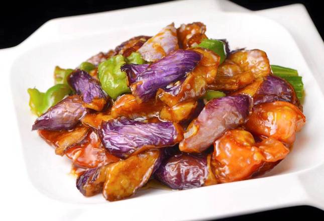 Order 烧茄子 Braised Eggplant with Soy Bean Paste food online from Min Chef store, Tustin on bringmethat.com