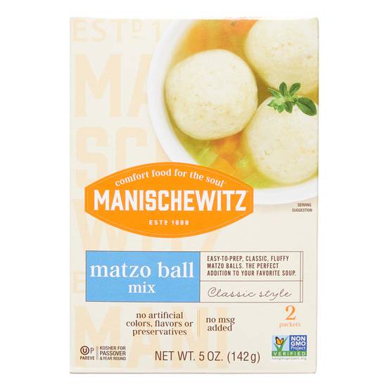 Order Manischewitz Matzo Ball Mix 5oz food online from Drinks At Your Door by Gopuff store, Newton Highlands on bringmethat.com