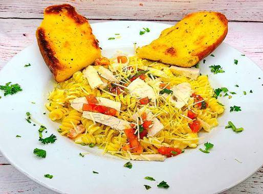 Order Da’ Bruschetta Pasta food online from Selma Chicago Pizzeria store, Rancho Santa Margarita on bringmethat.com