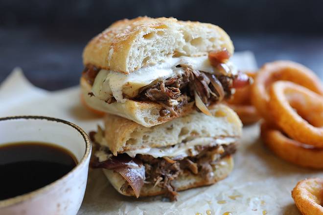 Order Pot Roast Beef Dip  food online from Lazy Dog Restaurant & Bar store, Boca Raton on bringmethat.com