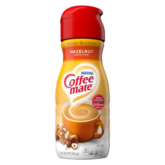 Order Coffee mate Hazelnut Creamer 16oz food online from Everyday Needs by Gopuff store, Tampa on bringmethat.com