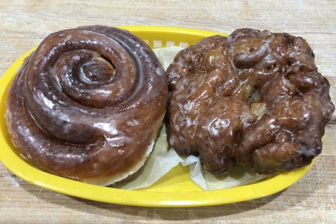 Order Apple Fritter (Small) food online from Cajun Donuts store, Wylie on bringmethat.com