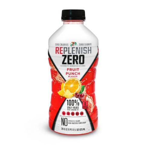 Order 7-Select Replenish Zero Fruit Punch 28z food online from Aplus store, Rochester on bringmethat.com