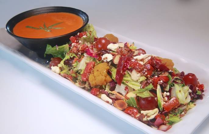 Order 1/2 Super Greens Mediterranean Salad** food online from F2o Fresh to Order store, Johns Creek on bringmethat.com