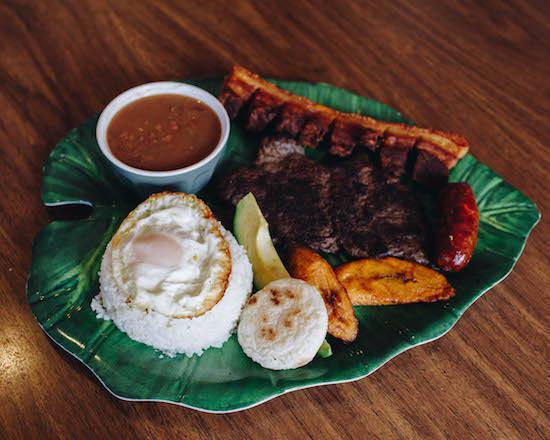 Order Bandeja paisa food online from Rincon Montanero Restaurant store, Orlando on bringmethat.com