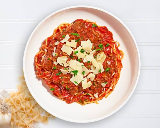 Order Chief Beef Bolognese Pasta (Linguine) food online from The Sauced Italian store, Miami on bringmethat.com