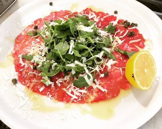 Order Beef Carpacio food online from Caffe Di Mauro store, Miami Beach on bringmethat.com