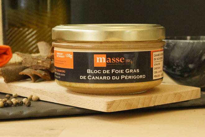 Bloc de foie gras de canard du Périgord IGP -130g