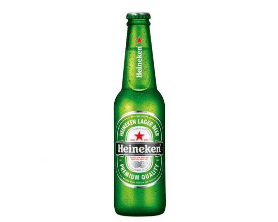 Order Heineken, 12oz bottle beer (5.0% ABV) food online from Thai Treasure store, Arlington on bringmethat.com