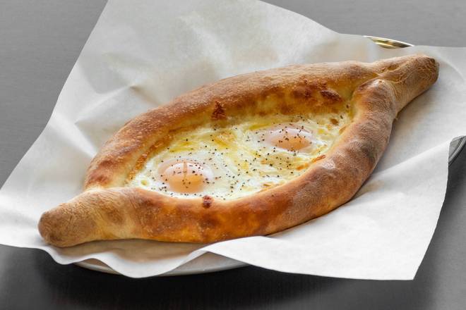 Order Adjarian Khachapuri food online from Pizza Bayern store, Los Angeles on bringmethat.com