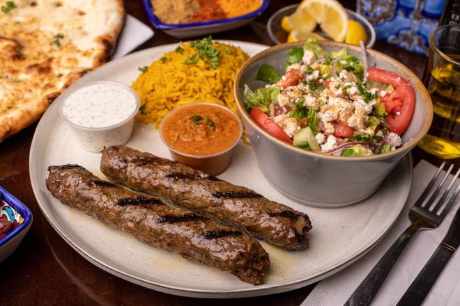Order Kafta Kabob Dinner food online from Kabob Xpress store, Evansville on bringmethat.com