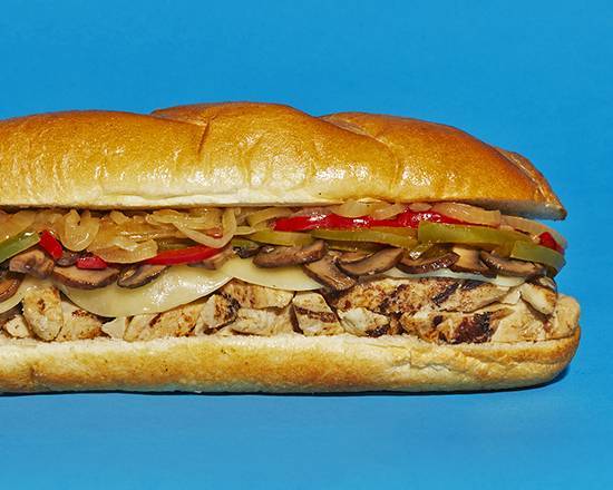 Order Roasted Peppers Chicken Cheesesteak food online from Juicy Cheesesteaks store, Clearwater on bringmethat.com